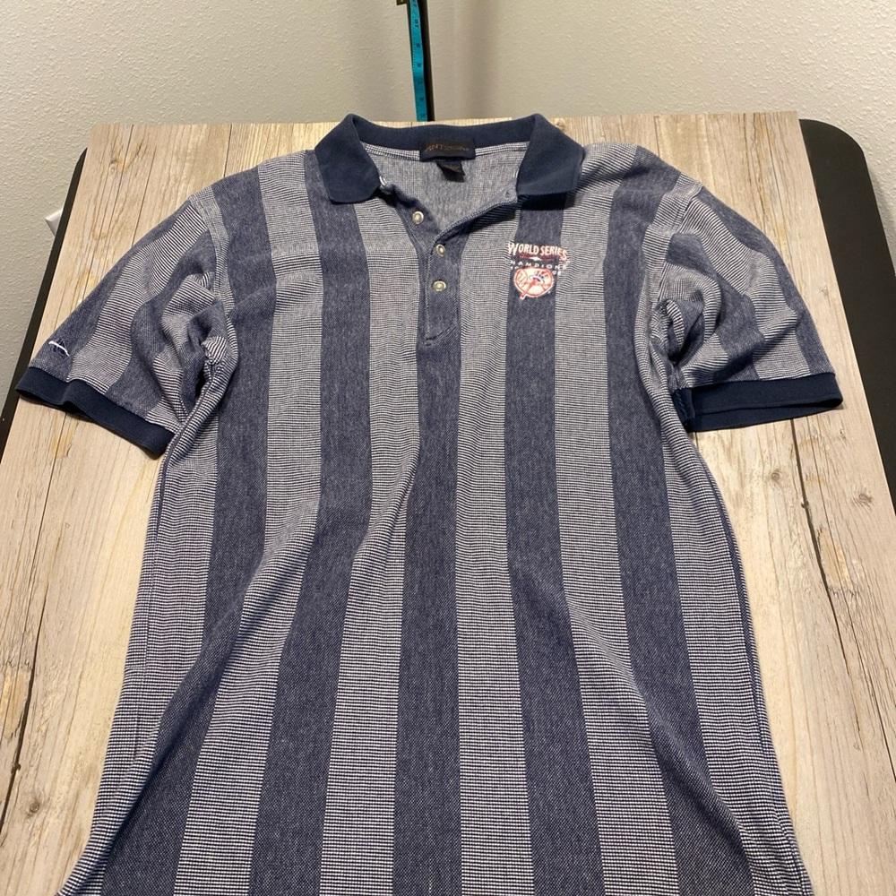 Antigua Navy and Gray Polo Shirt
